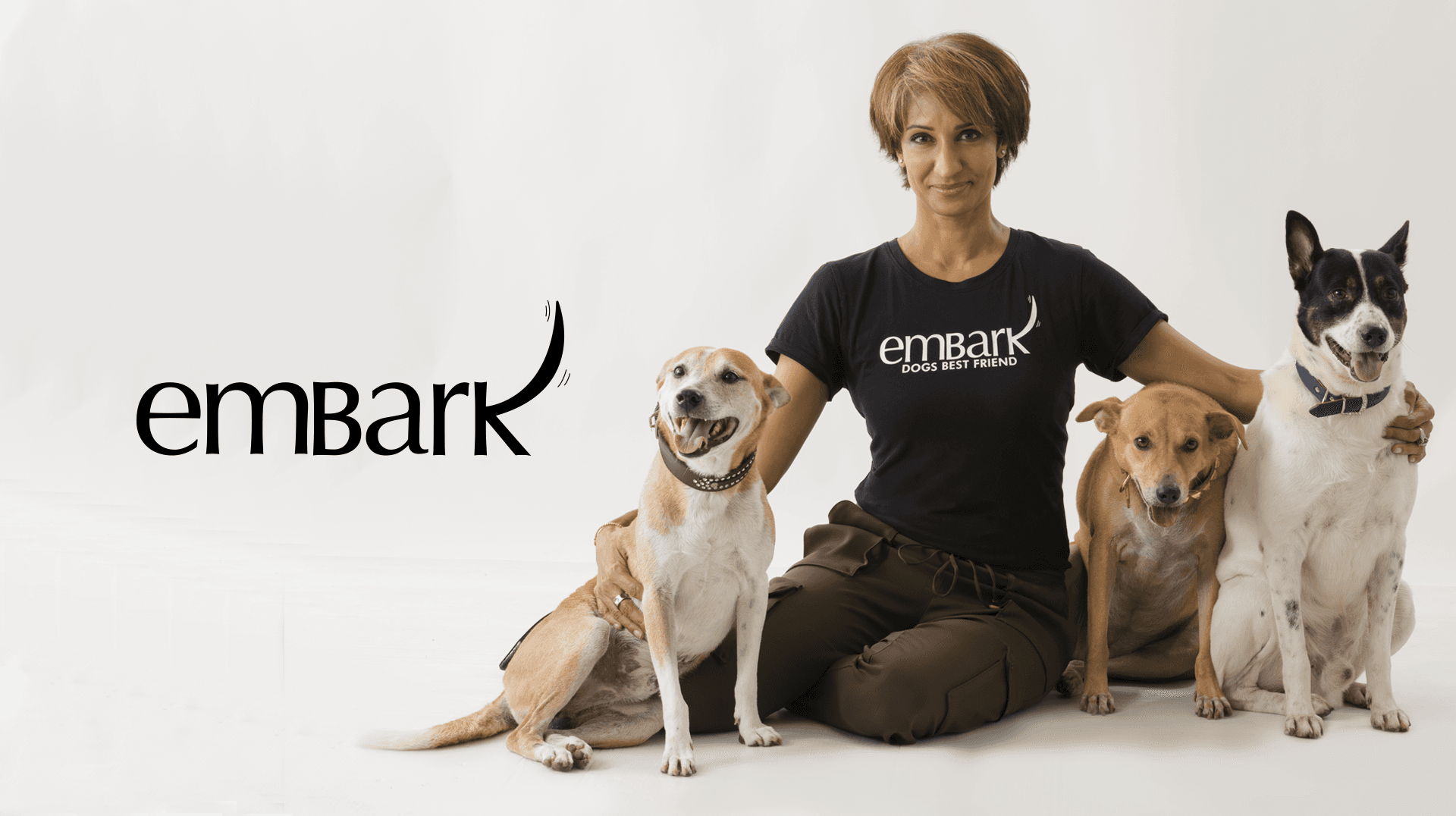 Otara with rescued dogs — Embark
